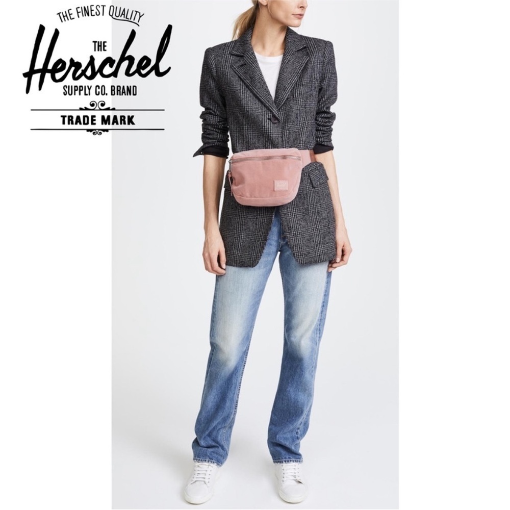 Herschel Supply Co.
Fifteen rose Velvet Belt Bag purse